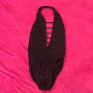 Urban Outfitters Black Strappy Bodysuit